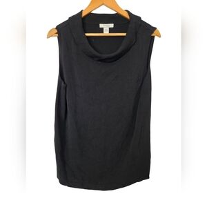 Dress Barn Black Sleeveless Ribbed Top Size 14/16